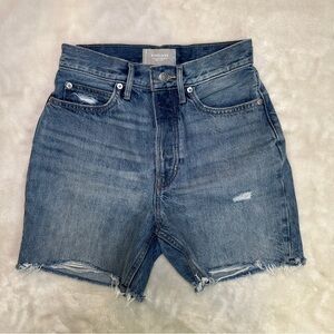 Everlane Button-fly High Waist Bermuda Shorts Size 25